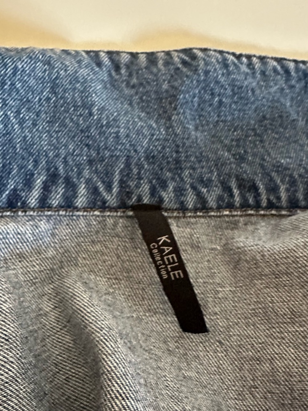 💙 Kaele Collection Belted Denim Jacket 🌟 - Picture 6 of 6